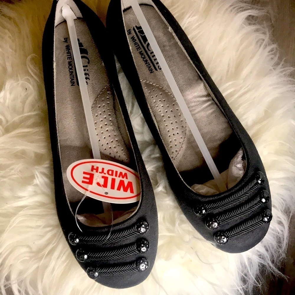 Cliffs by White Mountain ballet flat gray Sz 6W